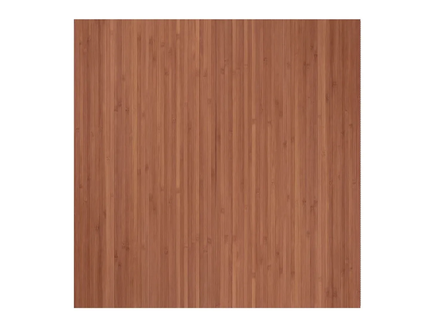 Alfombra rectangular marrón 100x100 cm bambú