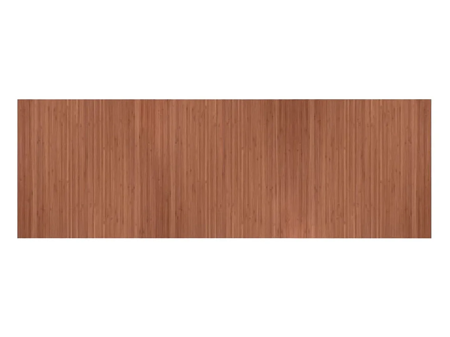 Alfombra rectangular marrón 100x300 cm bambú