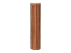 Alfombra rectangular marrón 80x100 cm bambú