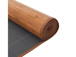 Alfombra rectangular natural de bambú 80x200 cm