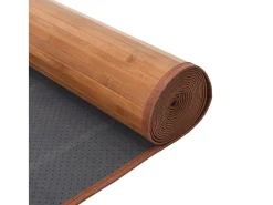 Alfombra rectangular natural de bambú 80x100 cm