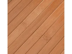 Alfombra rectangular natural de bambú 70x300 cm