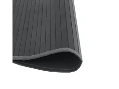 Alfombra redonda bambú gris 60 cm