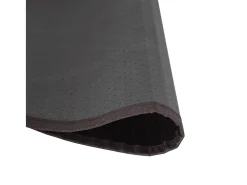 Alfombra redonda bambú marrón oscuro 100 cm