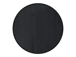 Alfombra redonda bambú negro 100 cm