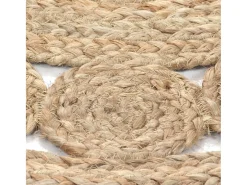 Alfombra redonda de yute trenzado 180 cm ES82117