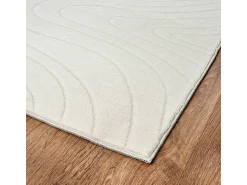 Alfombra Rio ala estar antideslizante océano, Crema, 140 x 200 cm