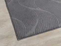 Alfombra Rio ala estar antideslizante 3D, Antracita, 140 x 200 cm