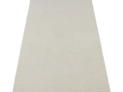 Alfombra Rio ala estar antideslizante arco, Crema, 200 x 280 cm