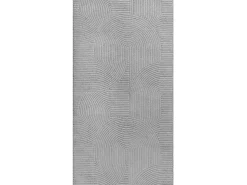 Alfombra Rio ala estar antideslizante arco, Gris, 80 x 150 cm