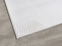 Alfombra Rio ala estar antideslizante arco, Blanquecino, 200 x 280 cm
