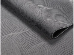Alfombra Rio ala estar antideslizante 3D, Antracita, 200 x 280 cm