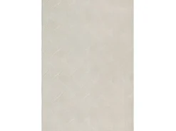 Alfombra Rio ala estar antideslizante 3D, Crema, 160 x 220 cm