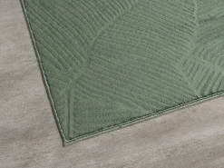 Alfombra Rio ala estar antideslizante hojas, Bosque, 140 x 200 cm