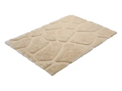 Alfombra shaggy de pelo largo - turquesa y gris - 160 x 230 cm - PIETRA