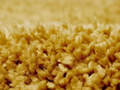 Alfombra shaggy de pelo largo - 160 x 230 cm - Amarillo mostaza - MILINIO