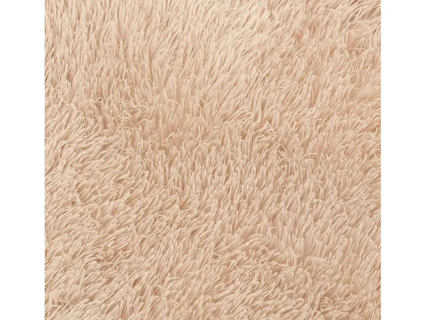 Alfombra shaggy de pelo largo NAVARRA beige 200x290 cm poliéster