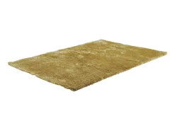 Alfombra shaggy de pelo largo - Dorada - 160 x 230 cm - poliéster - GLITTER