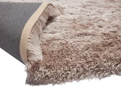 Alfombra shaggy de pelo largo - 160 x 230 cm - Topo - ARDELA