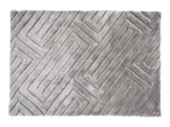 Alfombra shaggy efecto 3D MAZE poliéster bicolor 160x230cm