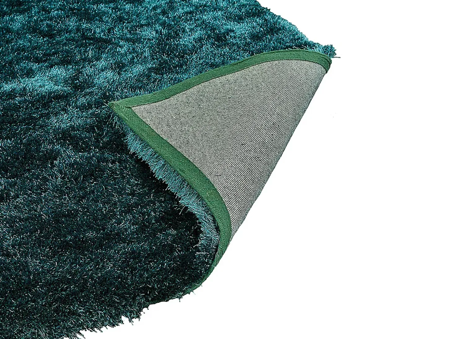 Alfombra shaggy pelo largo poliester 160x230cm DOLCE- Verde