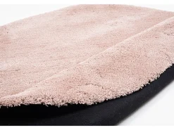 Alfombra Shaggy tejida a mano 100x100 cm Beige Cozy