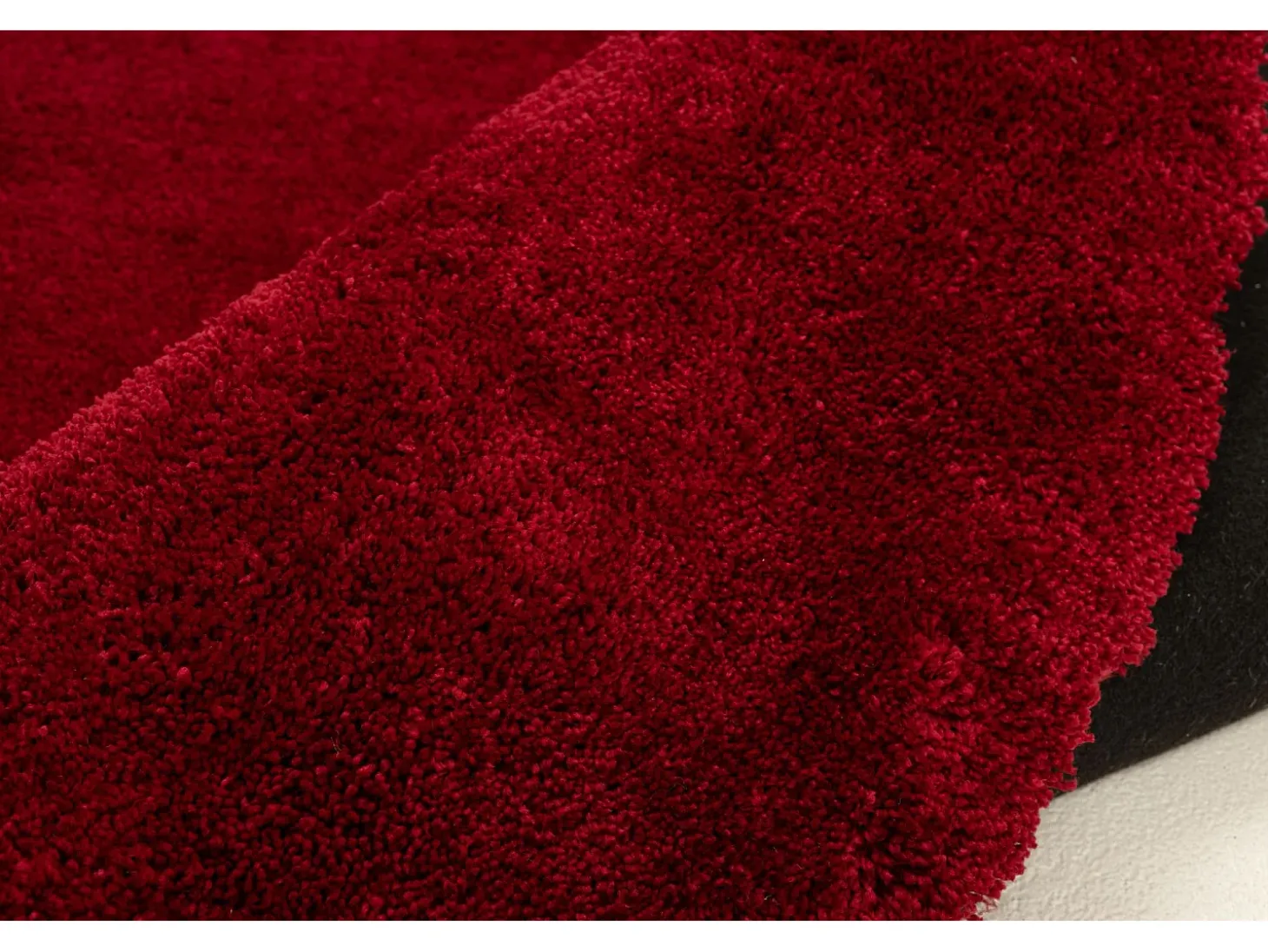 Alfombra Shaggy tejida a mano 80x120 cm Rojo Cozy