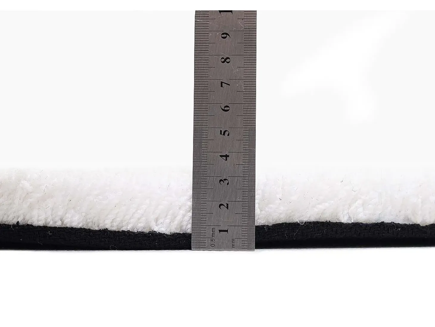 Alfombra Shaggy tejida a mano 135x200 cm Blanco Cozy
