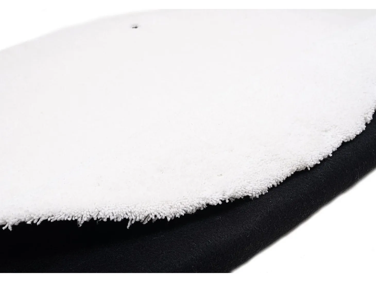 Alfombra Shaggy tejida a mano 135x200 cm Blanco Cozy