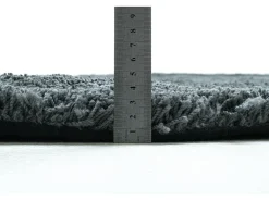 Alfombra Shaggy tejida a mano 135x200 cm Antracita Cozy