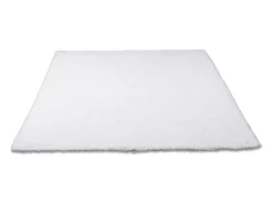 Alfombra Shaggy tejida a mano 190x290 cm Blanco Cozy