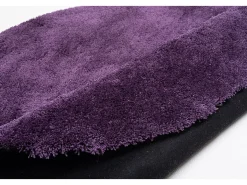 Alfombra Shaggy tejida a mano 190x190 cm Morado Cozy