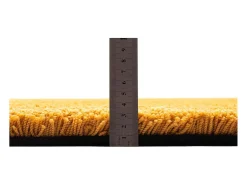 Alfombra Shaggy tejida a mano 85x155 cm Oro Cozy