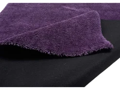 Alfombra Shaggy tejida a mano 65x135 cm Morado Cozy