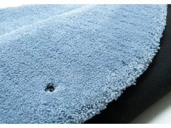 Alfombra Shaggy tejida a mano 190x190 cm Azul claro Cozy