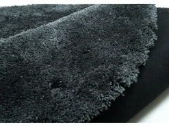 Alfombra Shaggy tejida a mano 140x140 cm Antracita Cozy