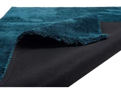 Alfombra Shaggy tejida a mano 160x230 cm Petróleo Cozy