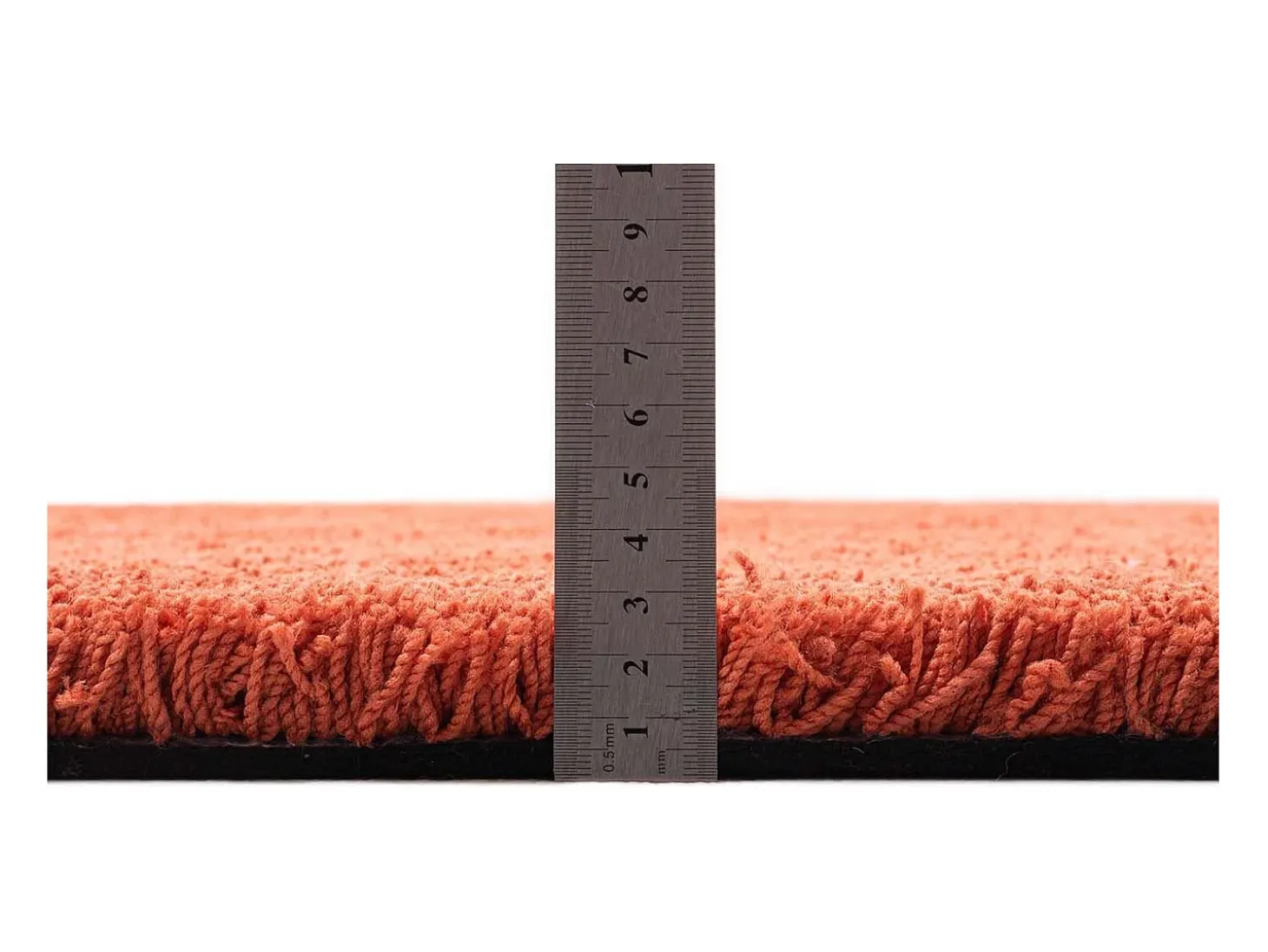 Alfombra Shaggy tejida a mano 80x120 cm Óxido Cozy