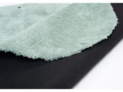 Alfombra Shaggy tejida a mano 190x190 cm Menta Cozy
