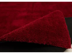 Alfombra Shaggy tejida a mano 85x155 cm Rojo Cozy