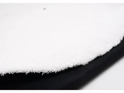 Alfombra Shaggy tejida a mano 190x190 cm Blanco Cozy