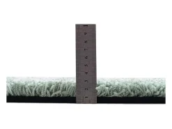 Alfombra Shaggy tejida a mano 135x200 cm Menta Cozy
