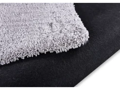 Alfombra Shaggy tejida a mano 50x80 cm Gris Cozy