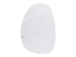 Alfombra Shaggy tejida a mano 80x120 cm Blanco Cozy