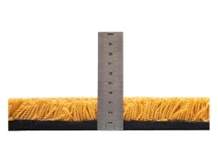 Alfombra Shaggy tejida a mano 80x120 cm Oro Cozy