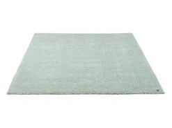 Alfombra Shaggy tejida a mano 190x290 cm Menta Cozy