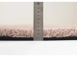 Alfombra Shaggy tejida a mano 190x190 cm Beige Cozy