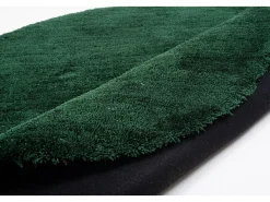Alfombra Shaggy tejida a mano 190x190 cm Verde Cozy