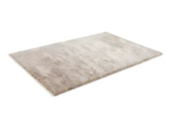 Alfombra shaggy ultra suave de poliester de color topo 160x230 cm DOLCE