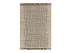 Alfombra tejida a mano, 100% lana - 160x230cm - verde, crema,blanco - Avalon